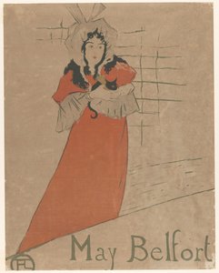May Belfort con un gatto tra le braccia da Henri de Toulouse Lautrec