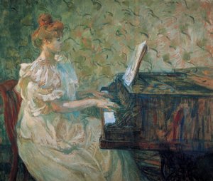 Misia al pianoforte da Henri de Toulouse Lautrec