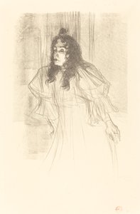 Miss May Belfort a capo scoperto da Henri de Toulouse Lautrec