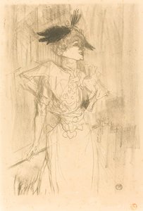 Mlle. Marcelle Lender, in piedi da Henri de Toulouse Lautrec