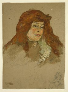 Mme Lili Grenier (recto); Paesaggio con Chiesa (verso)