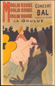 Moulin Rouge, La Goulue da Henri de Toulouse Lautrec
