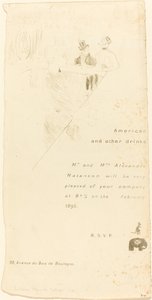 Invito del signor e della signora Alexandre Natanson da Henri de Toulouse Lautrec