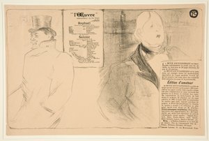 Oscar Wilde e Romain Coolus da Henri de Toulouse Lautrec