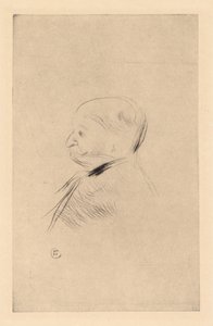 Ritratto di un uomo, 1898 stampato 1927 da Henri de Toulouse Lautrec
