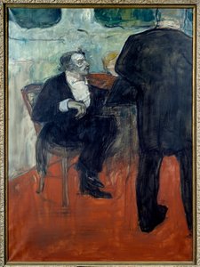 Ritratto del violinista Jean Baptiste Charles Dancla (1817-1907) Dipinto di Henri de Toulouse Lautrec (1864-1901)