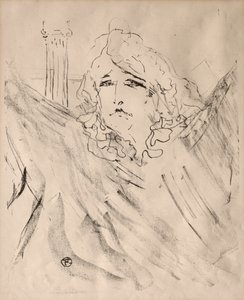 Ritratti di attori e attrici: Tredici litografie: Sarah Bernhardt da Henri de Toulouse Lautrec