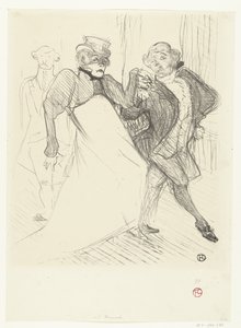 Ritratto degli attori Gabrielle Rejane e Felix Galipaux nella commedia Madame Sans-Gêne da Henri de Toulouse Lautrec