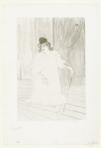 Ritratto della cantante Cecy Loftus sul palco del teatro da Henri de Toulouse Lautrec