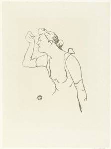 Ritratto della cantante Paula Brebion da Henri de Toulouse Lautrec