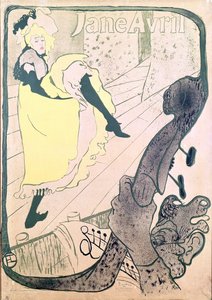 Poster pubblicitario di Jane Avril al Jardin de Paris, 1893