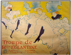 Poster per la troupe di Mademoiselle Eglantine da Henri de Toulouse Lautrec