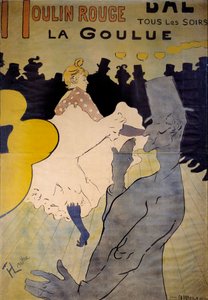 Poster per il cabaret La Goulue al Moulin Rouge da Henri de Toulouse Lautrec