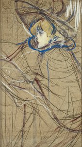 Profilo di donna: Jane Avril da Henri de Toulouse Lautrec