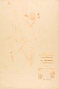 Programma per La Lépreuse da Henri de Toulouse Lautrec