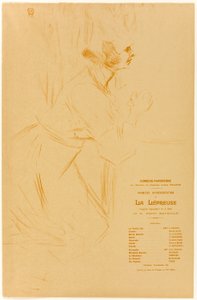 Programma per La Lépreuse da Henri de Toulouse Lautrec