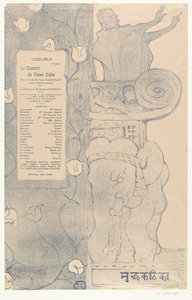 Programma per il dramma Le chariot de terre cuite da Henri de Toulouse Lautrec