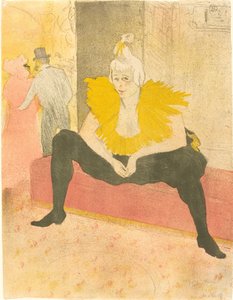 La clownessa seduta da Henri de Toulouse Lautrec