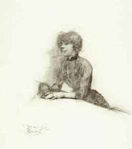 Donna seduta, c.1887 da Henri de Toulouse Lautrec