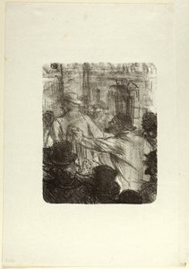 Mercato tessile, Cracovia, da Au Pied du Sinaï da Henri de Toulouse Lautrec