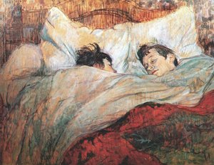 Il letto da Henri de Toulouse Lautrec