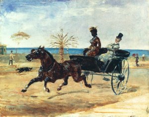 La contessa nera, 1881 da Henri de Toulouse Lautrec