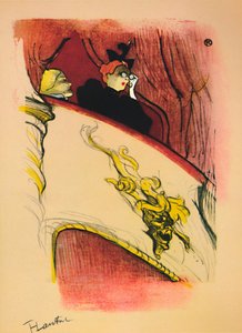 La scatola con la maschera dorata da Henri de Toulouse Lautrec