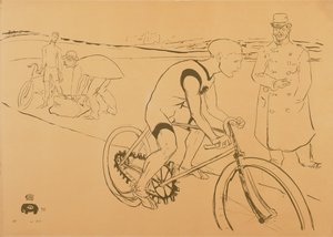Il ciclista Michael da Henri de Toulouse Lautrec