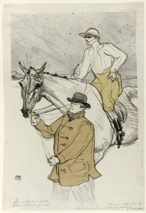 Il fantino che va al post da Henri de Toulouse Lautrec