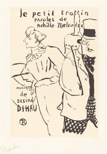 La piccola ragazza di commissioni (Le petit trottin) da Henri de Toulouse Lautrec