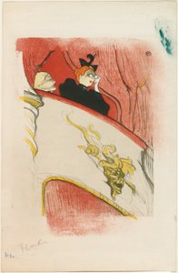 La loggia con la maschera dorata da Henri de Toulouse Lautrec