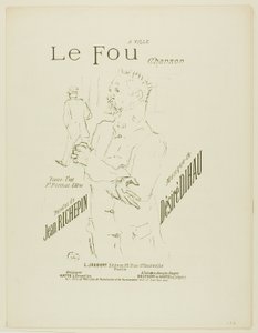 Il pazzo, da Mélodies de Désiré Dihau da Henri de Toulouse Lautrec