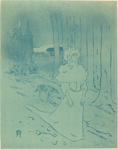 La signora del maniero o il presagio da Henri de Toulouse Lautrec