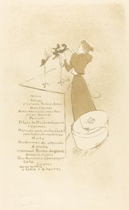 La modista - Renée Vert da Henri de Toulouse Lautrec