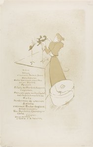 La modista, Renée Vert da Henri de Toulouse Lautrec