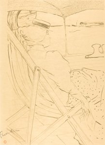 La passeggera della cabina 54 - Passeggiata in uno yacht da Henri de Toulouse Lautrec