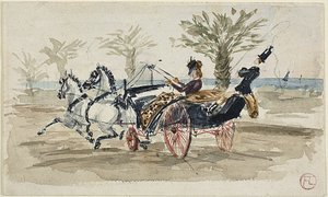 La Promenade des Anglais a Nizza da Henri de Toulouse Lautrec
