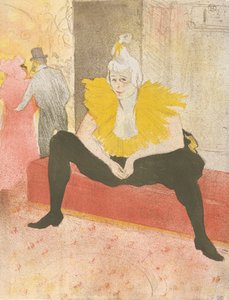 La clownessa seduta Mademoiselle Cha-u-ka-o dalla serie Elles, 1896 da Henri de Toulouse Lautrec