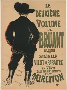 Il secondo volume di Bruant da Henri de Toulouse Lautrec