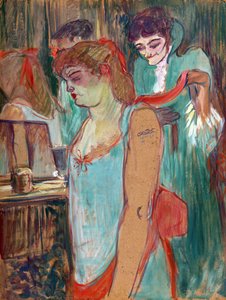 La donna tatuata o La toilette - di Henri de Toulouse Lautrec (Toulouse-Lautrec)(1864-1901) da Henri de Toulouse Lautrec