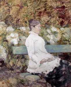 La madre del pittore in un giardino da Henri de Toulouse Lautrec