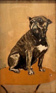 Touc, seduto su un tavolo da Henri de Toulouse Lautrec