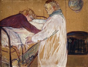 Due donne che fanno il letto