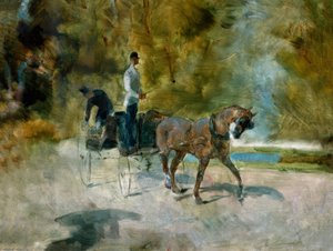 Un dogcart da Henri de Toulouse Lautrec