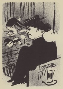 Una spettatrice da Henri de Toulouse Lautrec