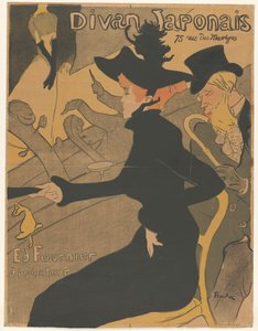 Donna e uomo nel pubblico a una rappresentazione canora da Henri de Toulouse Lautrec