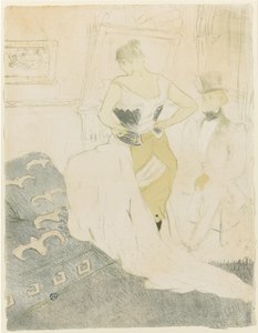 Donna che aggiusta il corsetto, 1896 da Henri de Toulouse Lautrec