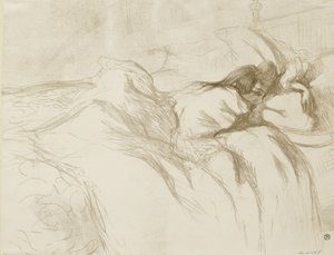 Donna reclinata - Risveglio da Henri de Toulouse Lautrec