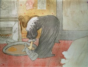 Donna alla vasca da "Elles", 1896 da Henri de Toulouse Lautrec