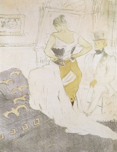 Donna in Corsetto, da Elles da Henri de Toulouse Lautrec